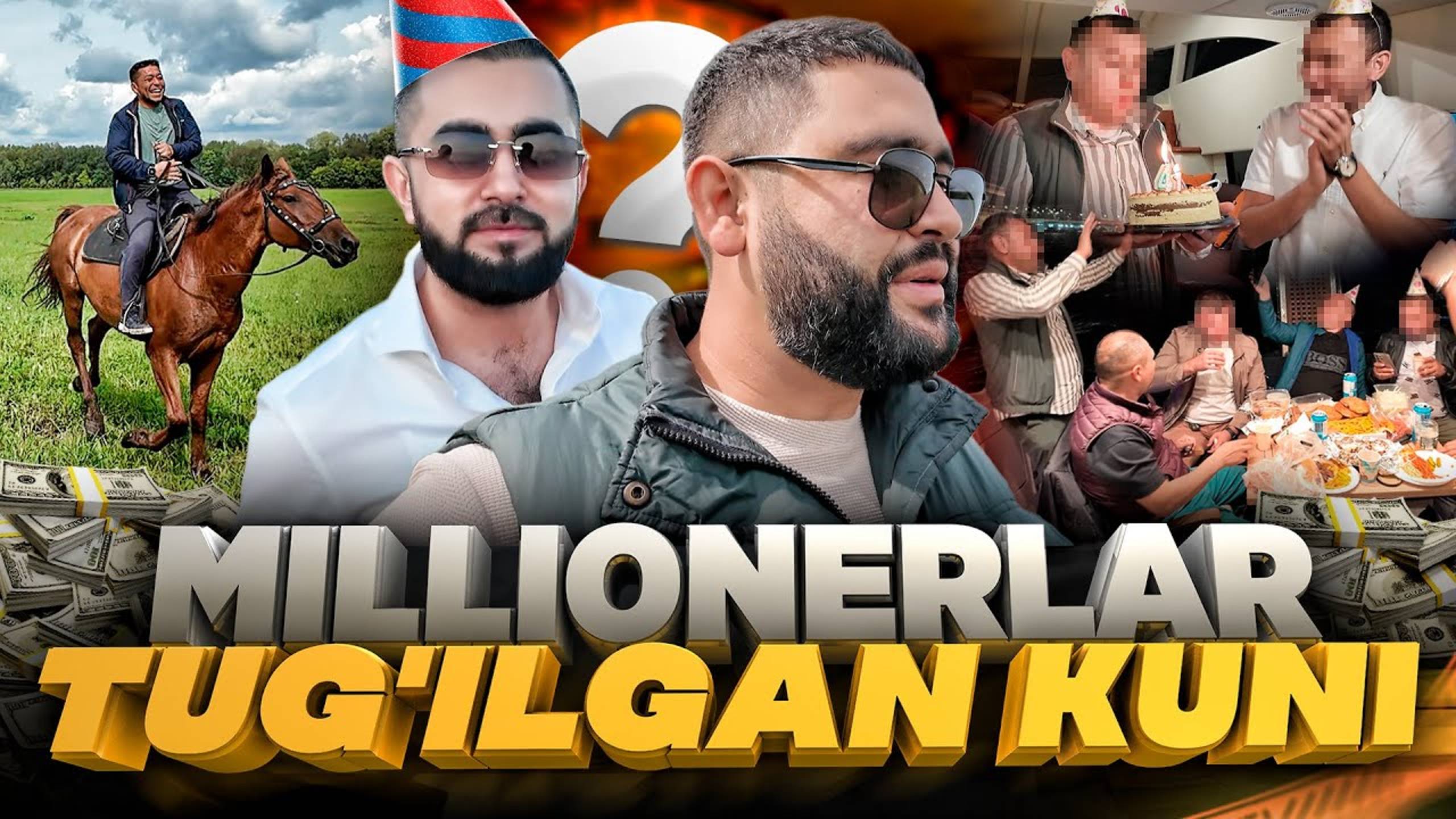 MILLIONERLAR TUG'ILGAN KUNI 🤑 VLOG