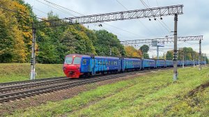 Последний синий ЭД4М «РЭКС». ЭД4М-0399 экспрессным сообщением Домодедово - Москва