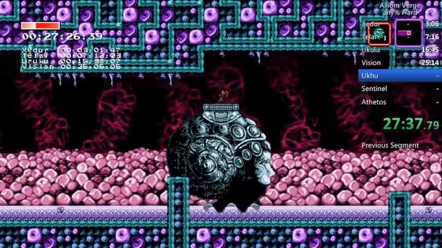 Axiom Verge any% Hard 55:16(RTA) 55:01(IGT) смотреть онлайн