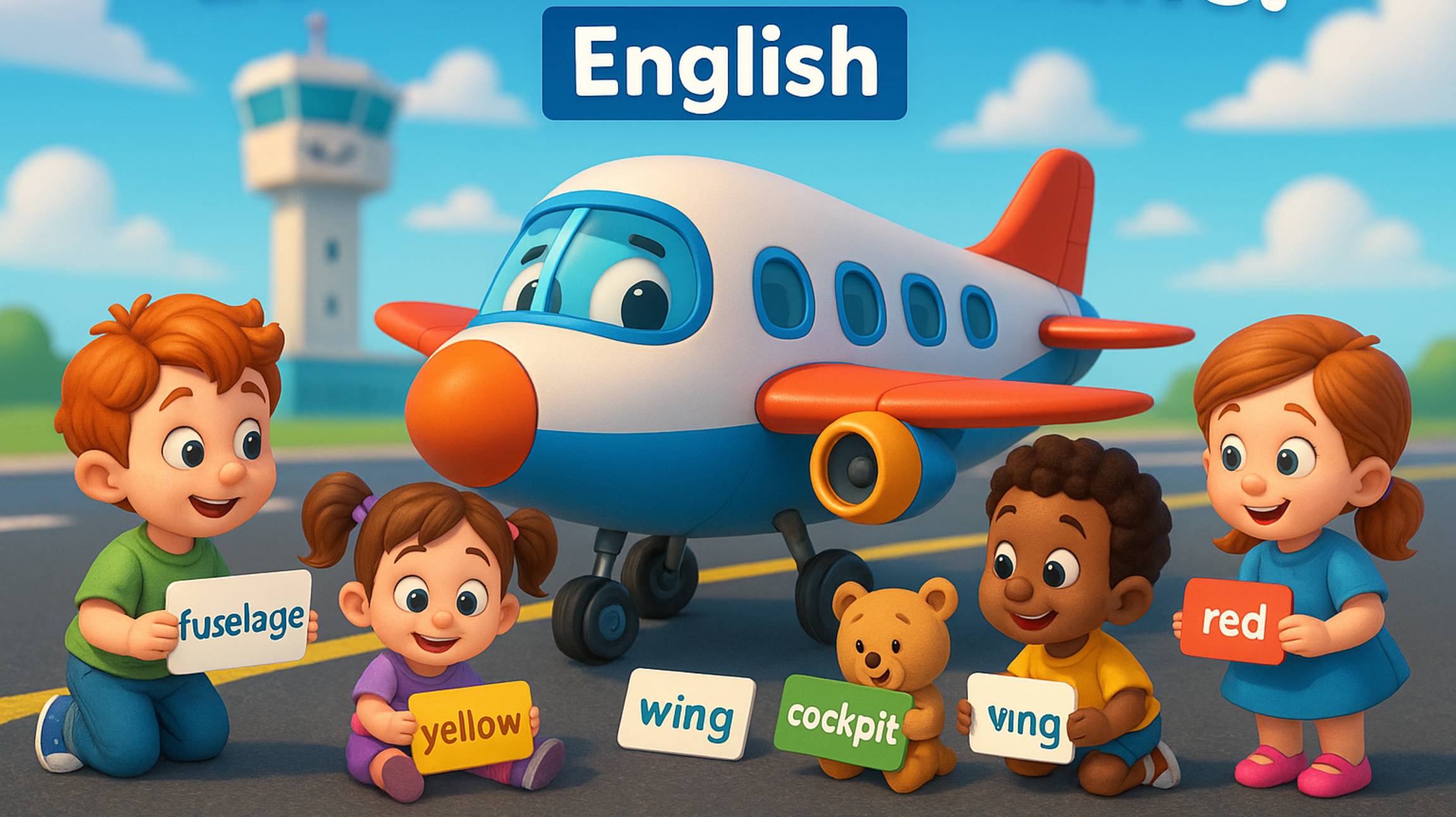 "✈️ Давайте построим самолёт! | Видео для малышей 🧸 | Учим английский с весёлыми самолётами 🎉" смотреть онлайн