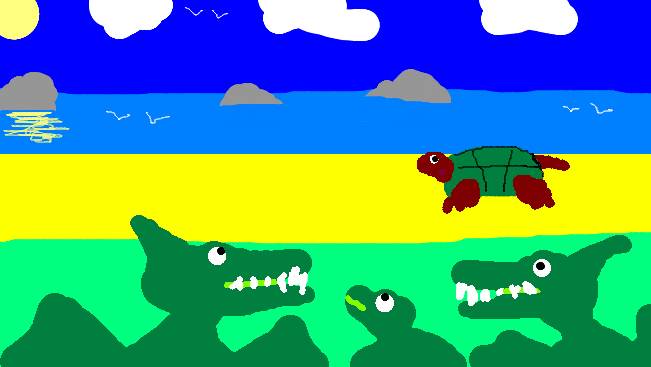 Мавис кистями рисует наш путь 4