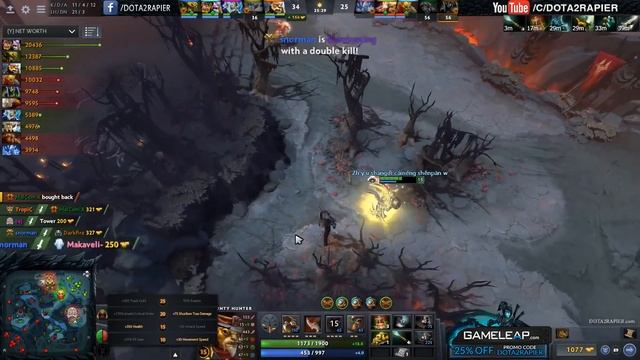 Miracle Bounty Hunter VS 1100 GPM Alchemist Dota 2 7.11 смотреть онлайн