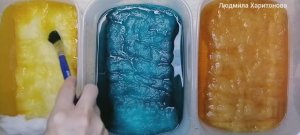 Как покрасить вату для ватных елочных игрушек. Часть 2