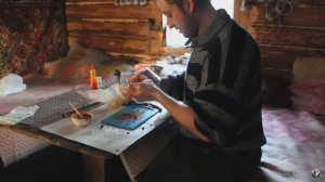 Готовлю на Избе в Тайге. Курица в буржуйке