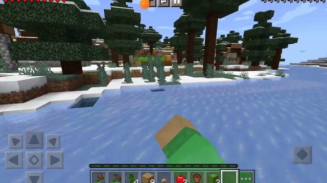 Херобрин против меня в зимнем биоме #minecraft #хардкор #выживание смотреть онлайн