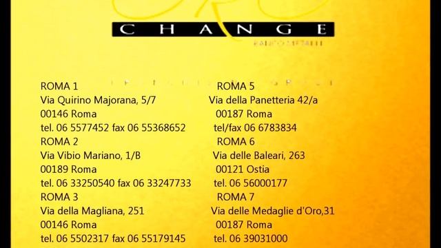Pubblicità Radiofonica Oro Change смотреть онлайн