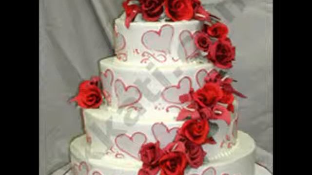 Rouge Red on White wedding cake 7kgs cakes-and-cookies Birthday wedding Gifts To India смотреть онлайн