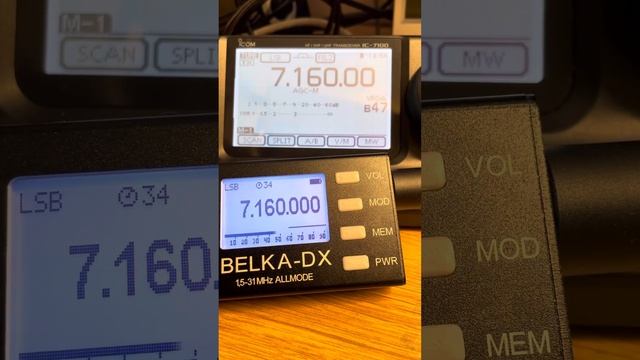 Belka DX v Icom IC-7100 смотреть онлайн