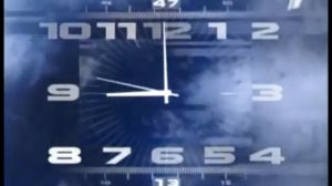 Часы и заставка программы Время, ОРТ, 2001 год.