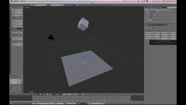 RIGID BODY IN BLENDER: SIMPLE CUBE FALLING смотреть онлайн