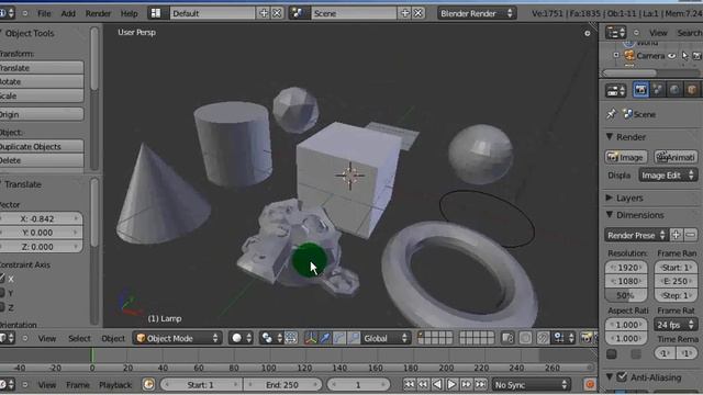 Blender 2.5 Tutorial Two - Objects And Rendering
