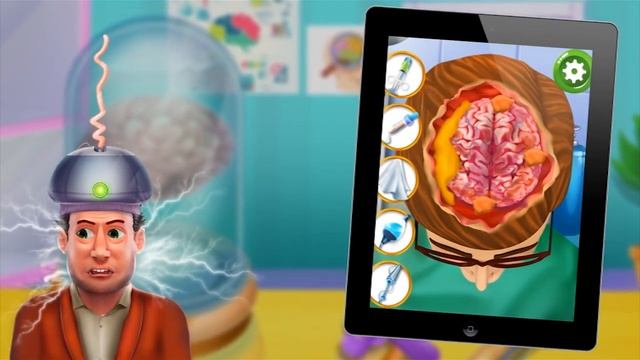Virtual Brain Surgery Simulator : Kid ER Emergency - Android Gameplay смотреть онлайн