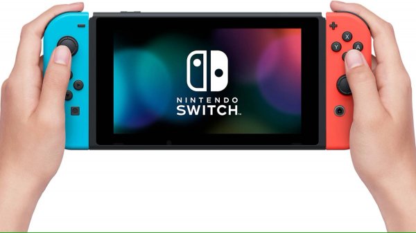 Nintendo Switch - гибридная консоль с двумя геймпадами.