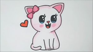 Как легко нарисовать милого кота-шаг за шагом