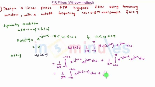 Module3_Vid_13_FIR Digital Filters_FIR Filter Window Method sum 3 (Part 1) смотреть онлайн
