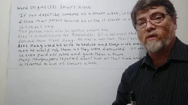 English Tutor Nick P Word Origins (53) Smart Aleck смотреть онлайн