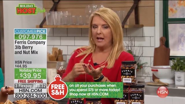 Ferris (3) 1 lb. Jars Berry Nut Mix with Choc. смотреть онлайн