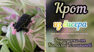 Крот из бисера / объёмное бисероплетение / фигурки из бисера / #топыкатегорий