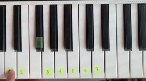 Очень ПРОСТАЯ мелодия на ПИАНИНО. ЛеГкАя мелодия 🎵 для начинающих. КаК играть по цифрам.