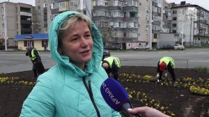 Весеннее озеленение Черкесска идет полным ходом