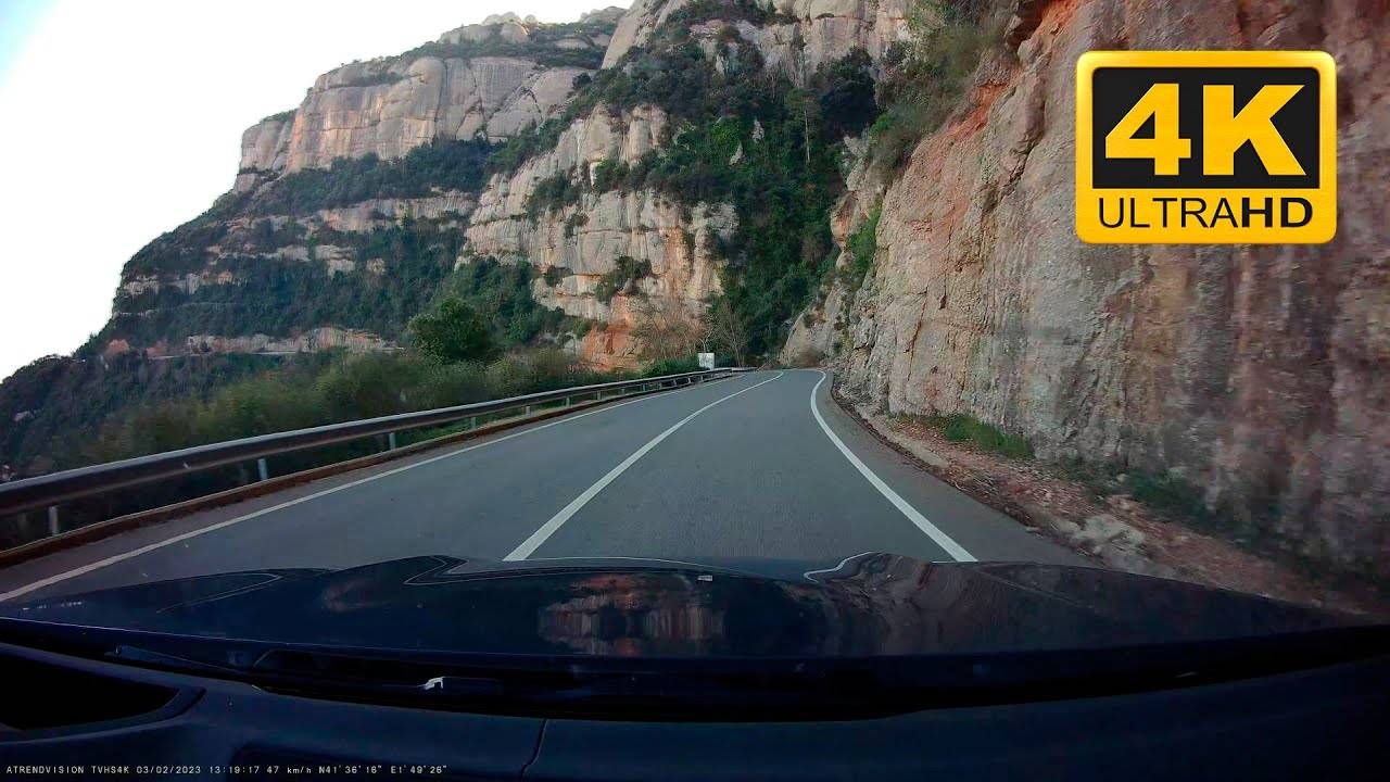 Видеорегистратор TrendVision Hybrid Signature Real 4K — дневная съёмка в Испании