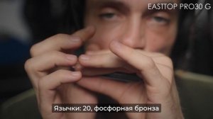 Демо звучания губной гармошки EASTTOP PRO30 G