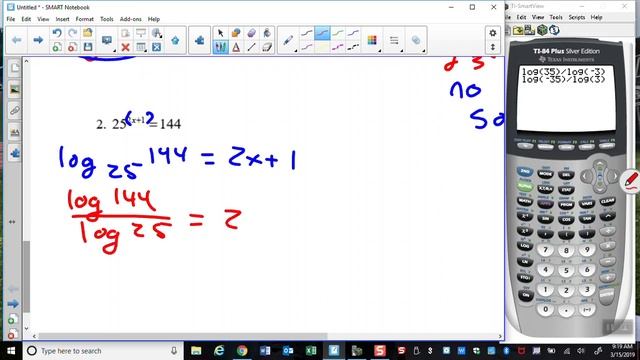 Unit 7 Lesson 5 Solving exponential and log equations part 2 смотреть онлайн
