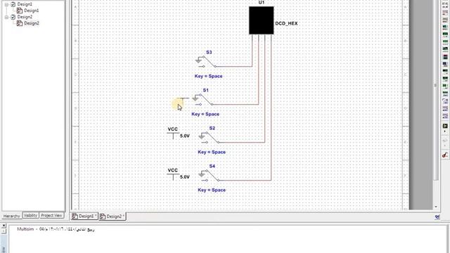 Lab 8 TEST seven segment display using Multisim 14 смотреть онлайн