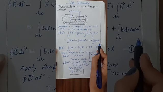 Magnetic Field inside a Solenoid #physics #cbse #12thclass #magnetism смотреть онлайн
