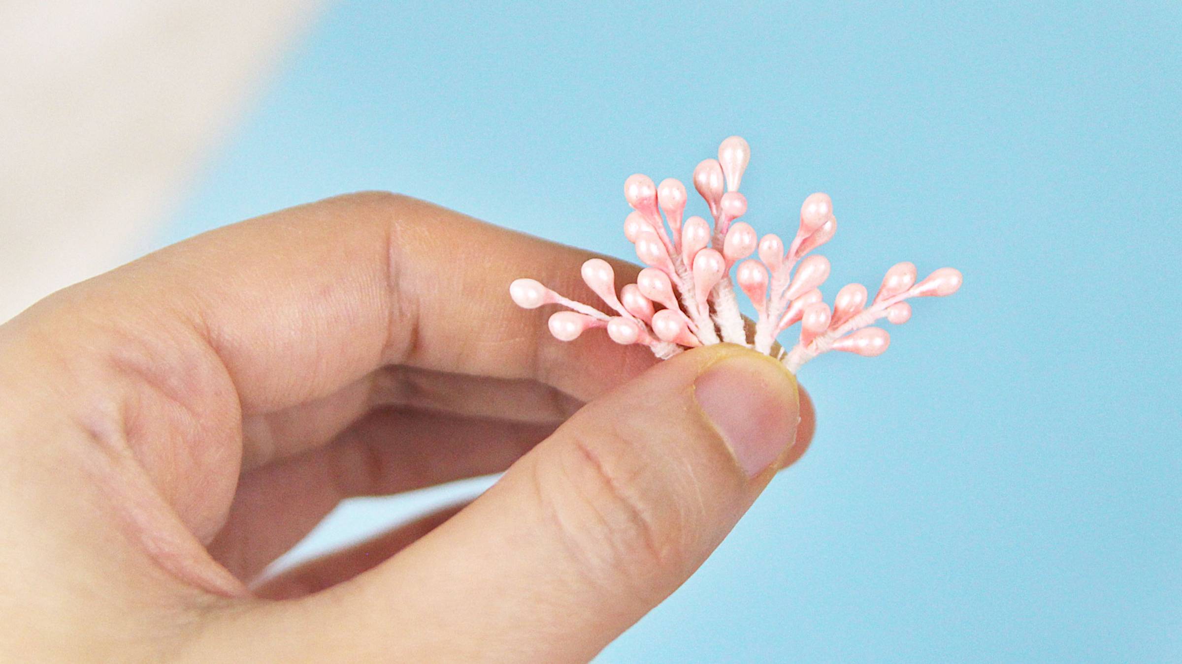 Декоративные веточки из тычинок своими руками. Декор для скрапбукинга и заколок. Легко и просто 🌸 смотреть онлайн