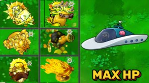 PVZ 1 Фьюжн 2.3 - гибриды солнечных растения с максимальным здоровьем + Ультимативные новые зомби
