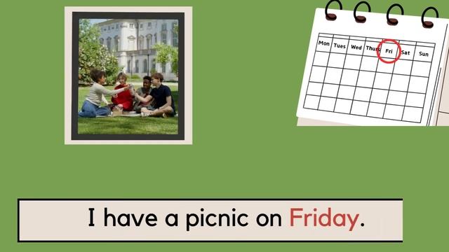 Days of the week with sentences смотреть онлайн