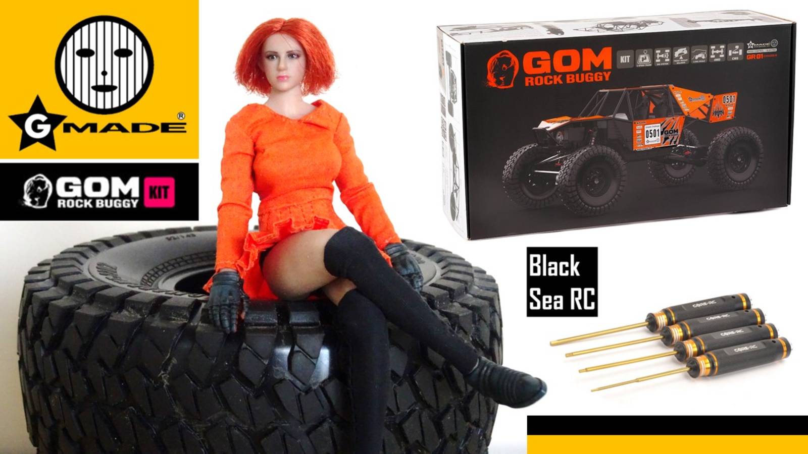 Gmade GOM GR01 1:10 Р/У Рок-багги - Распаковка и подготовка к сборке комплекта