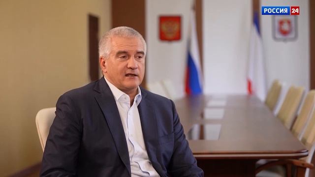 Интервью специальному корреспонденту ВГТРК Ольге Курлаевой в эфире телеканала «Россия 24»