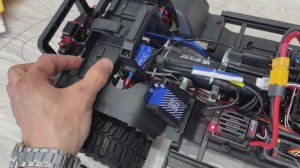 Распаковка лебёдки на 35кг / УСТАНОВКА ЛЕБЁДКИ 35кг и эксперимент с колёсами на RC модели