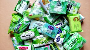 Распаковка зеленого мыла АСМР