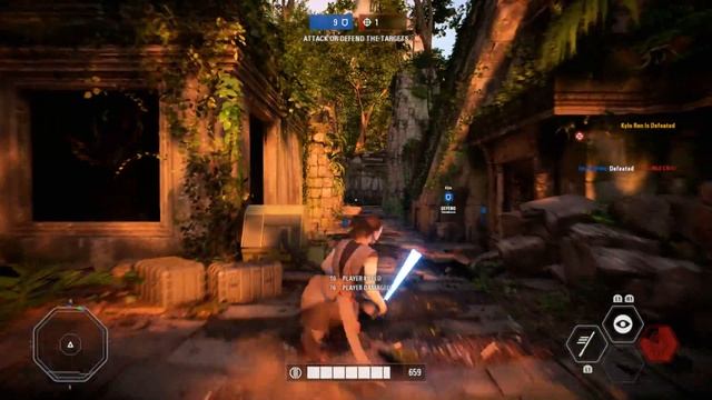 Stars Wars Battlefront 2: Rey 22 Flawless Killstreak - Heroes vs. Villains смотреть онлайн