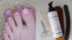 Уход за стопами в домашних условиях, покрытие ногтей обычным лаком