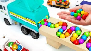 Классный забег ASMR Склон ХАБА и самосвал Экскаватор Скорой помощи Вилочный погрузчик