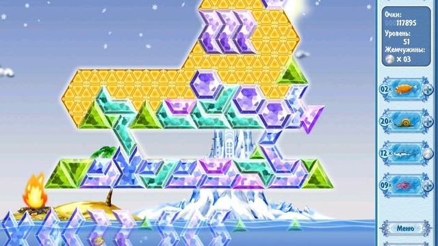 Снежные загадки 51-53 уровни