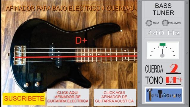 AFINADOR PARA BAJO ELECTRICO 4 CUERDAS UNIVERSAL(440Hz) смотреть онлайн