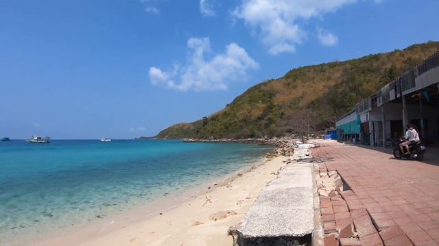 EP.64 [ virtual walking tour 4k] Tawaen Beach koh larn at Pattaya смотреть онлайн