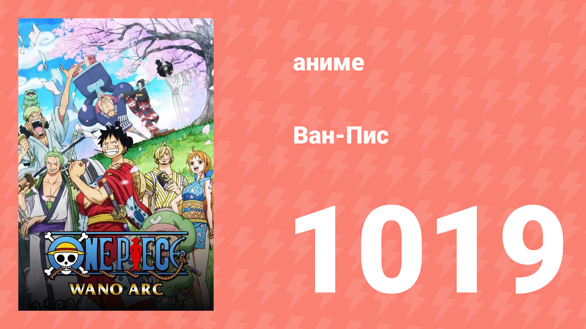 Ван-Пис 1019 серия (аниме-сериал, 1999) смотреть онлайн