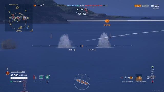 USS WYOMING Battleship in Battle of Midway| World of Warships-Legends смотреть онлайн