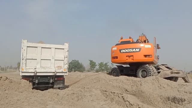 new model DX doosan 180 our loading truck dumper sono truck damper смотреть онлайн