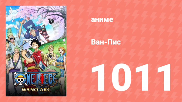 Ван-Пис 1011 серия (аниме-сериал, 1999)