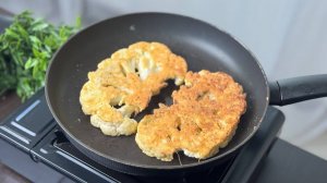 Удиви вкусом: Идеальный стейк из цветной капусты с овощами и сырной корочкой