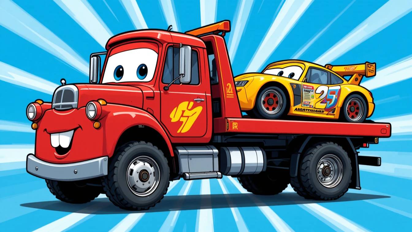 Песенка про ЭВАКУАТОР для малышей | Песенка про машинки | Мультики про машинки