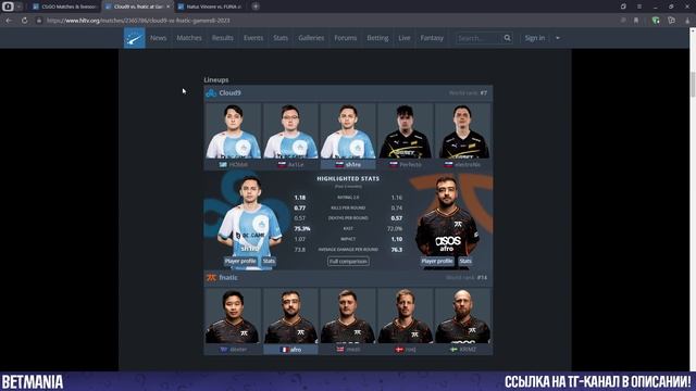 КУДА СТАВИТЬ 16.08.23? CLOUD9 - FNATIC, NATUS VINCERE - FURIA | ПРОГНОЗ на GAMERS8! смотреть онлайн
