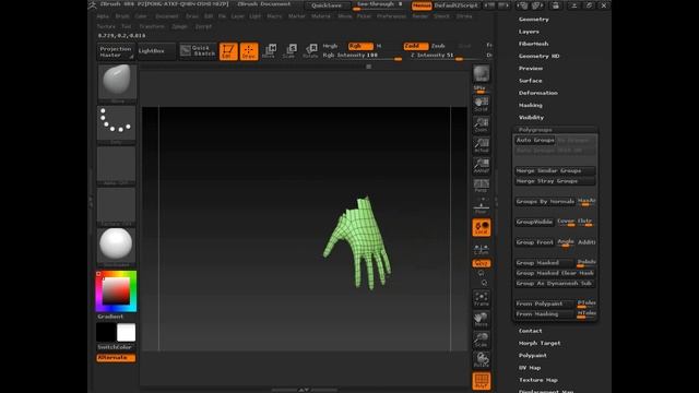 Modelo Pronto - UV Map - Polygroups - Zbrush смотреть онлайн